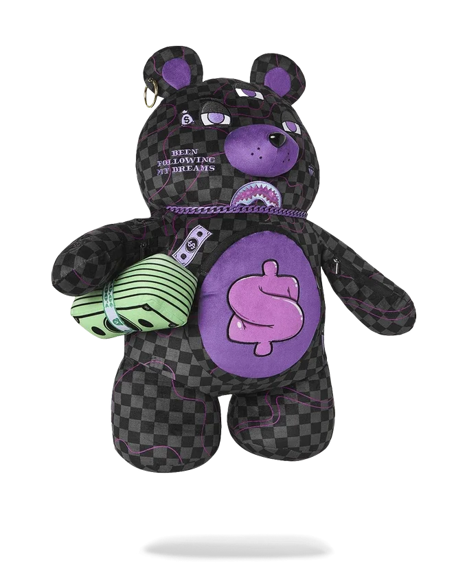 LILA SLIME SHARK MONEYBEAR-RUCKSACK