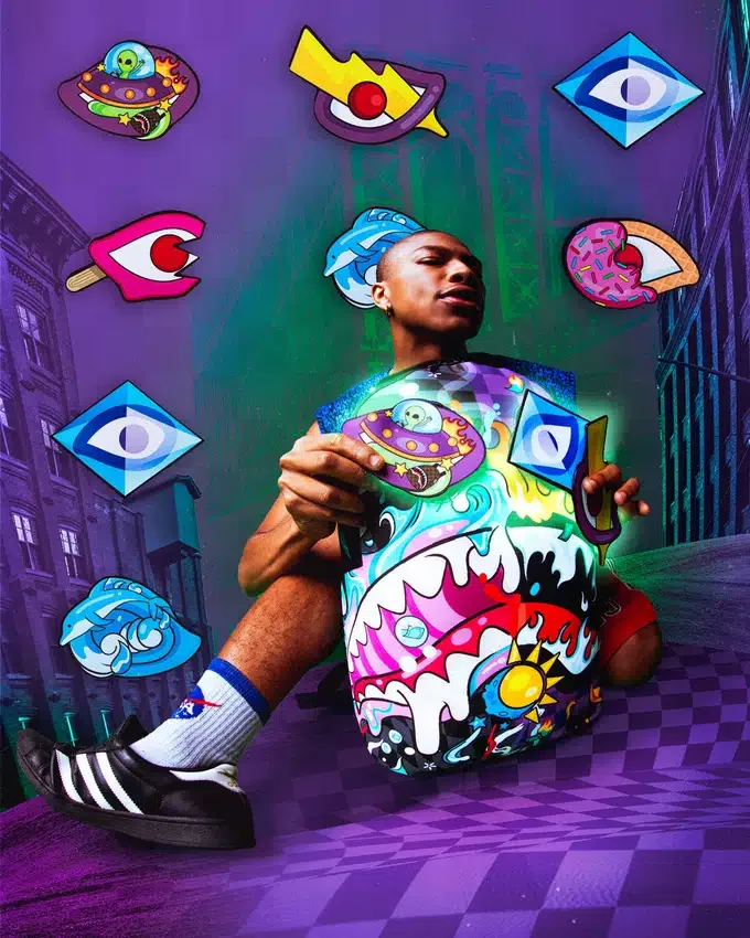MAD SCIENTIST (6 ABNEHMBARE AUGEN) RUCKSACK