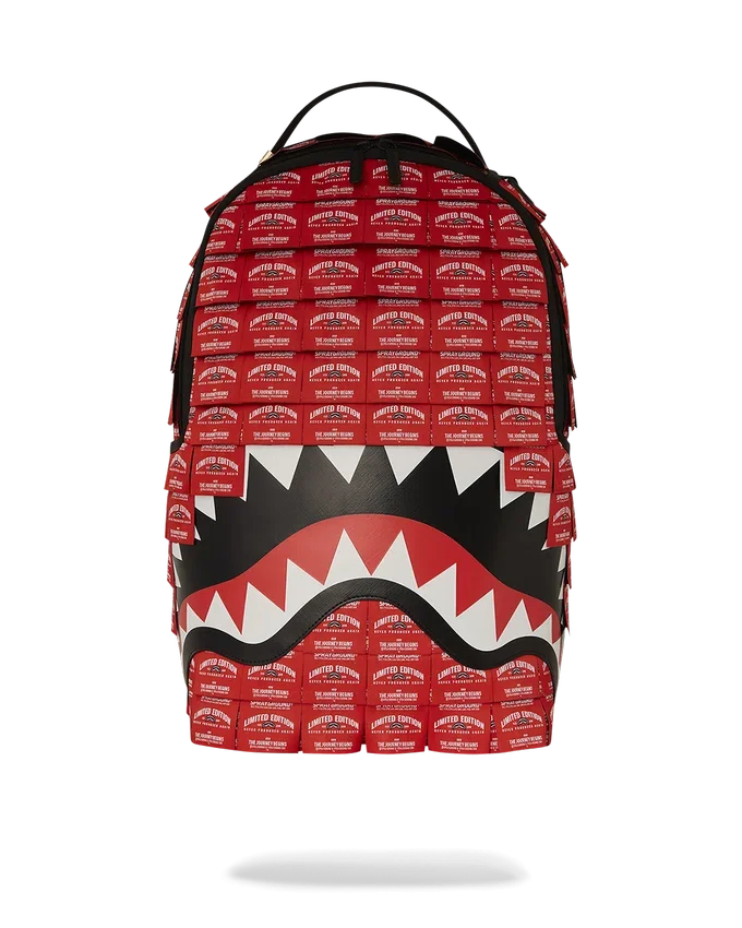 MADE OF WOVEN LABELS SHARK RUCKSACK