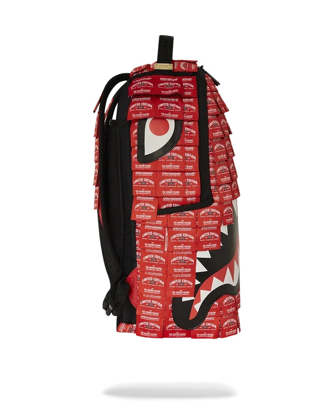 MADE OF WOVEN LABELS SHARK RUCKSACK