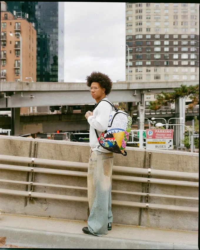 MEAN MONEY COLLAGE RUCKSACK