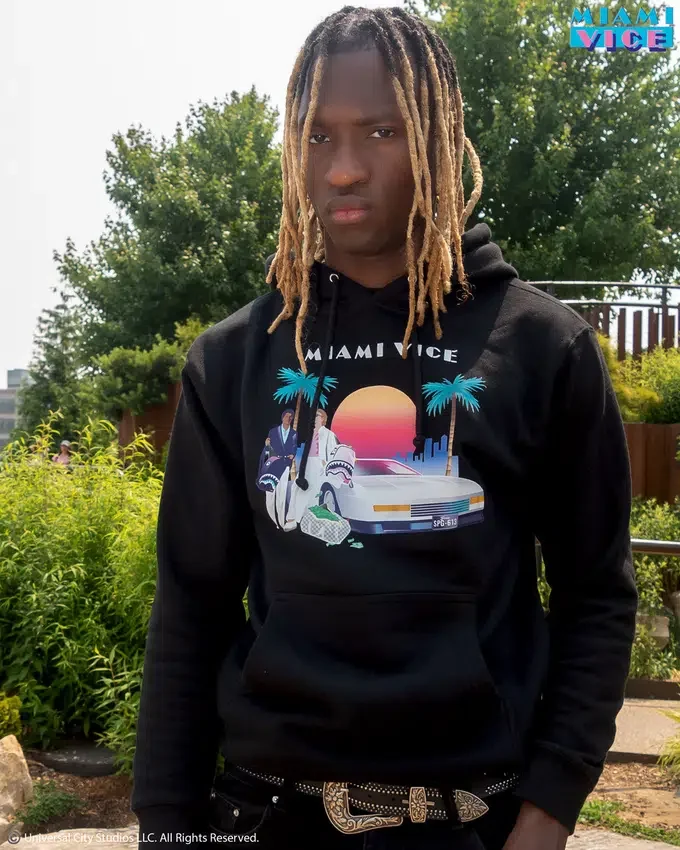 MIAMI VICE HOODY (SCHWARZ)