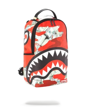 MONEY Camo (ROT) Rucksäcke