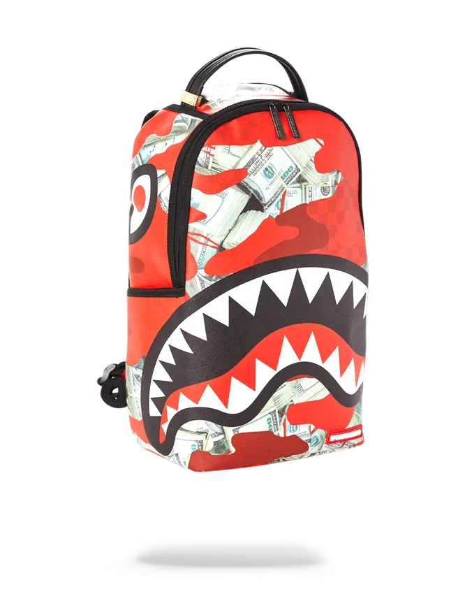MONEY Camo (ROT) Rucksäcke