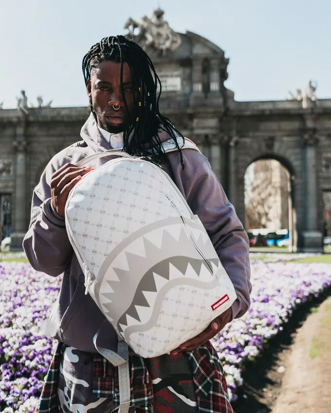 MONEY PATTERN POWDER RUCKSACK (DLXV)