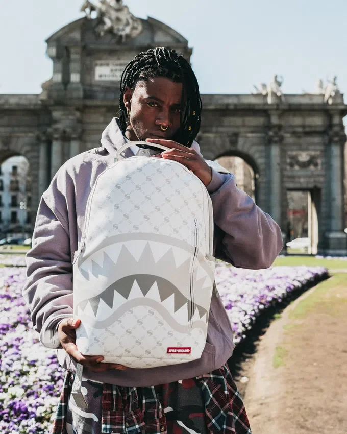 MONEY PATTERN POWDER RUCKSACK (DLXV)