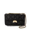 NOIR QUILT GOLD CHAIN SHARK HANDTASCHE