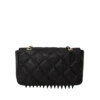 NOIR QUILT GOLD CHAIN SHARK HANDTASCHE