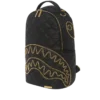 NOIR QUILT GOLD CHAIN SHARK RUCKSACK (DLXV)