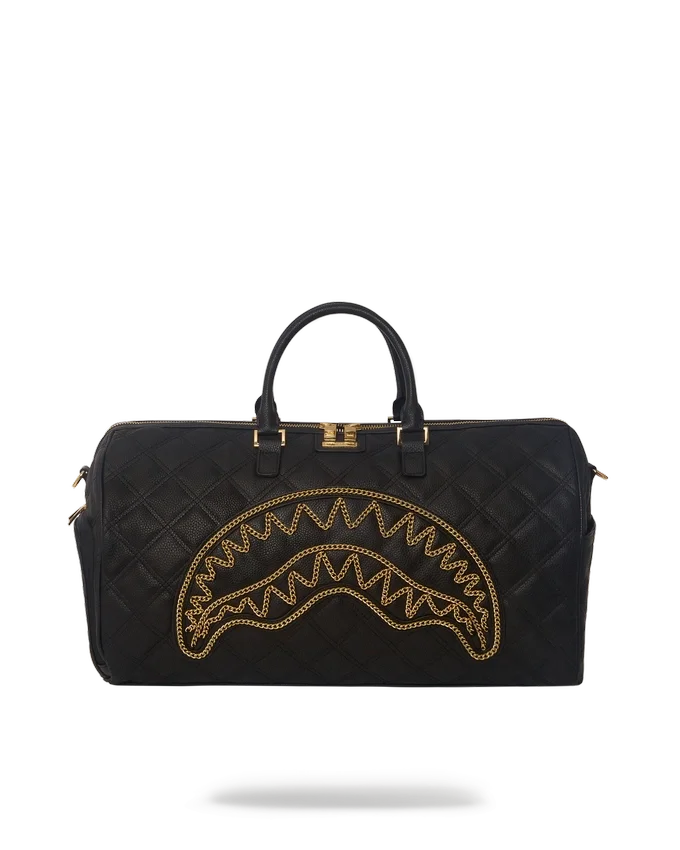 NOIR QUILT GOLD CHAIN SHARK Seesäcke
