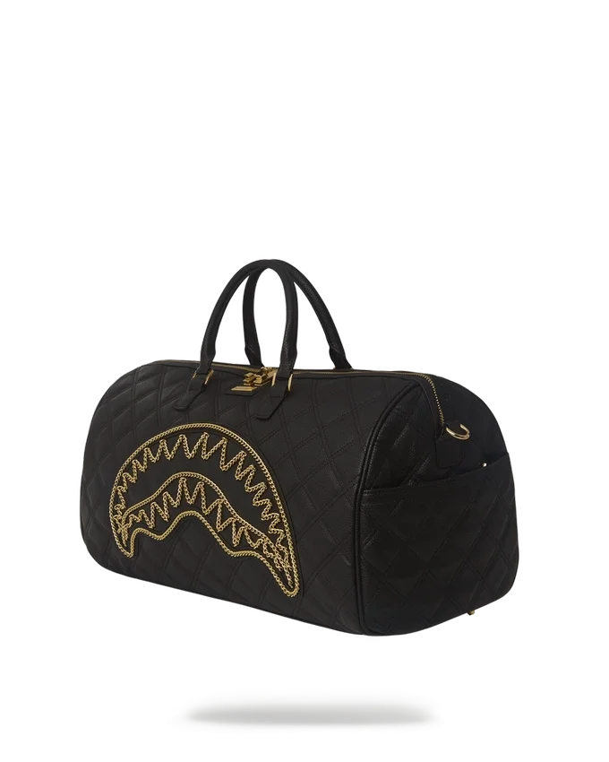 NOIR QUILT GOLD CHAIN SHARK Seesäcke