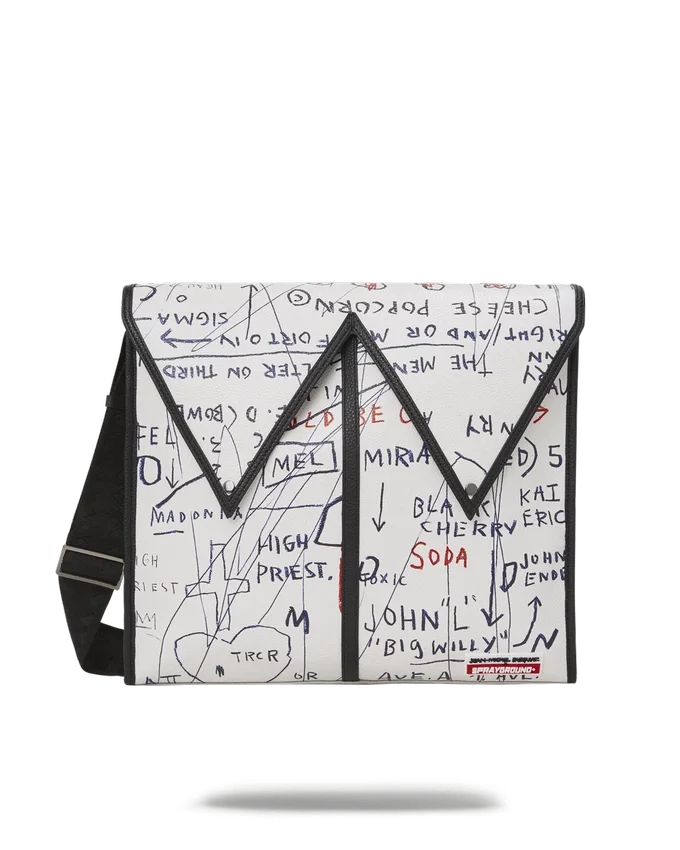 OFFIZIELLE BASQUIAT UNTITLED (CHEESE POPCORN) 1983 Sling-Taschen
