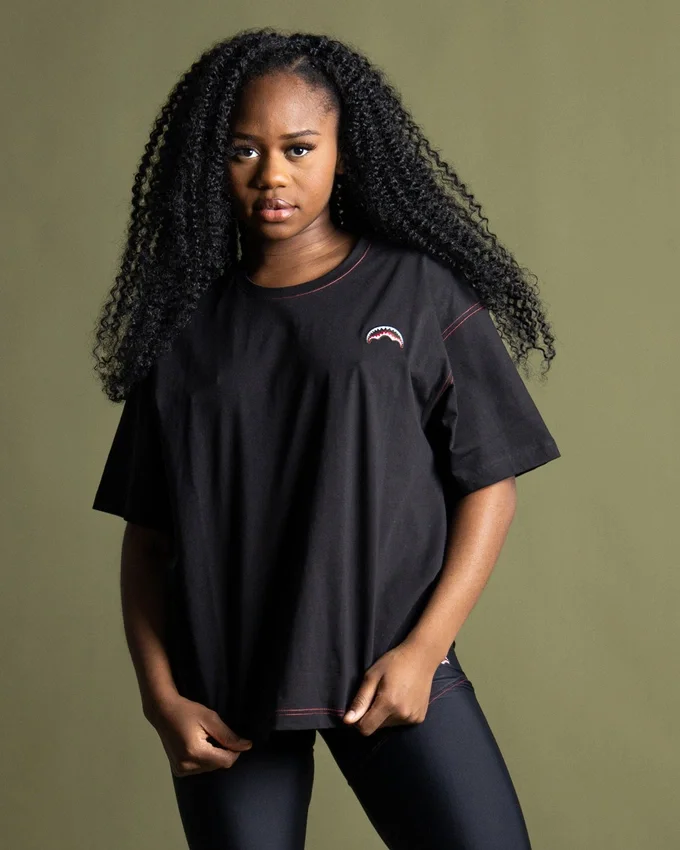 OVER SHARK T-SHIRT (SCHWARZ)