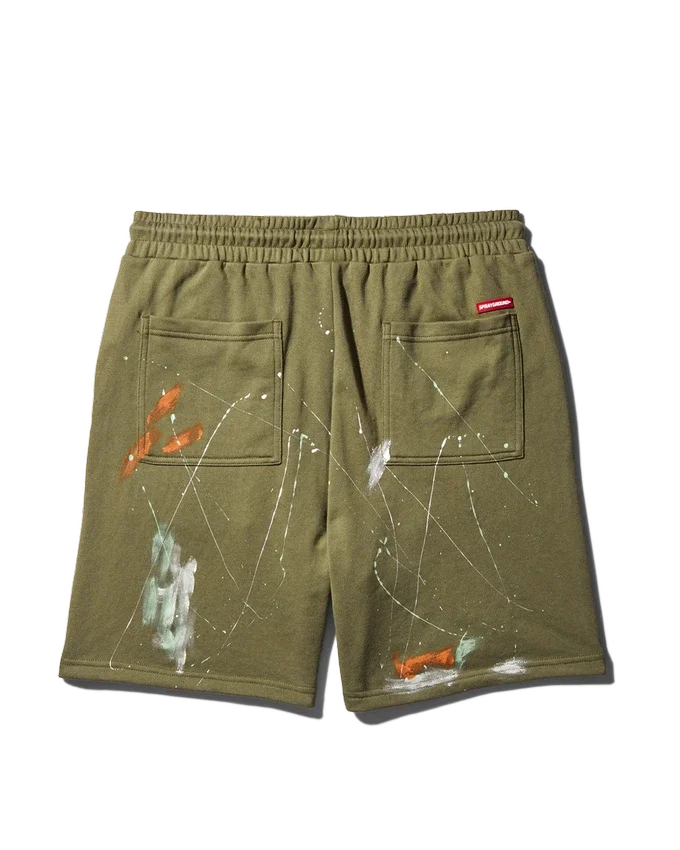 PAINT SPLAT STRICKSHORTS (GRÜN)