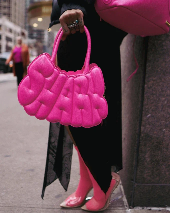 PINK POP SHARK BUBBLE HANDTASCHE