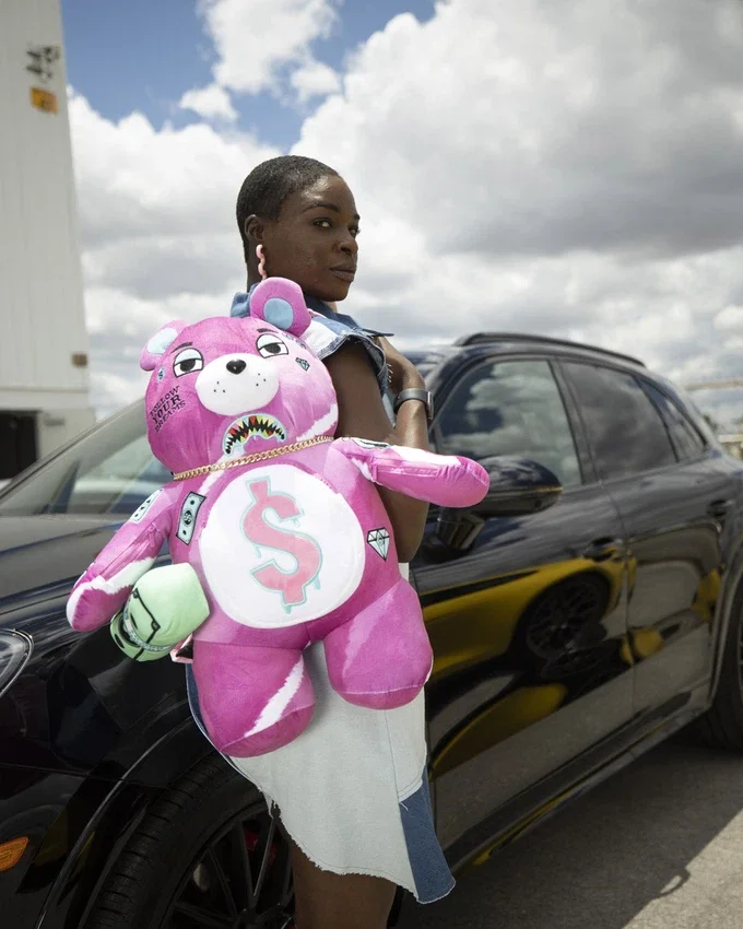 PINK PUNK MONEYBEAR TEDDYBEAR Rucksäcke