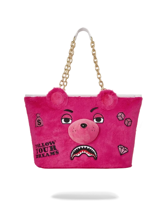 PLÜSCH-MONEYBEAR-Tragetasche (ROSA)