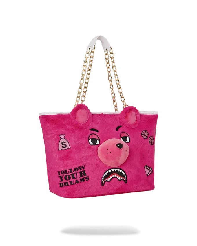 PLÜSCH-MONEYBEAR-Tragetasche (ROSA)