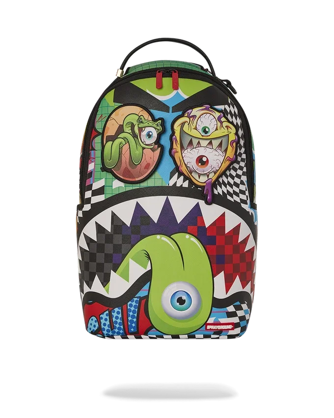 PSYCHO WORLD OF FUN RUCKSACK (MIT ABNEHMBAREN KLETT-AUGENKLAPPEN)