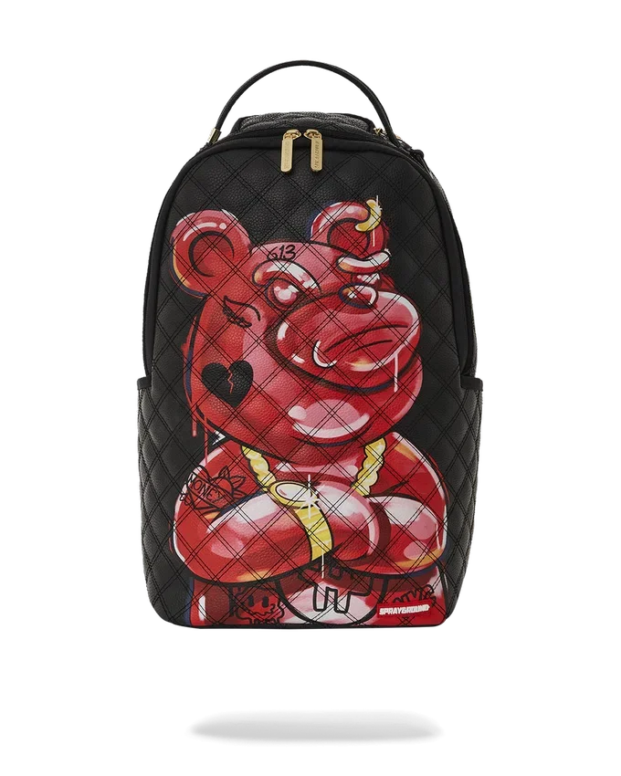 QUILT HANDGEMALTER DIABLO-BÄR-RUCKSACK (DLXV)