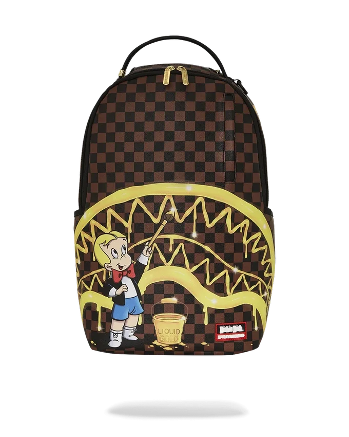 RICHIE RICH PAINT THE SHARK GOLD RUCKSACK