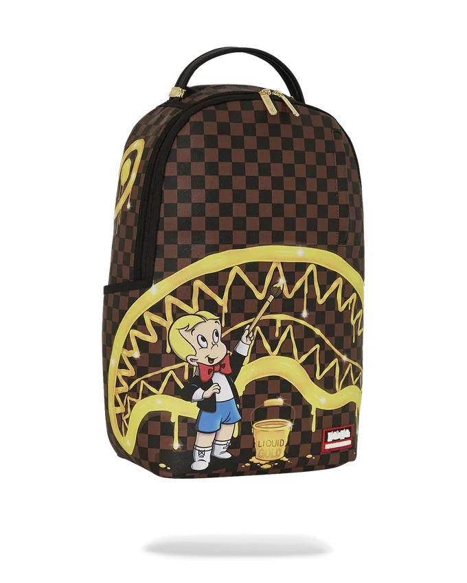RICHIE RICH PAINT THE SHARK GOLD RUCKSACK