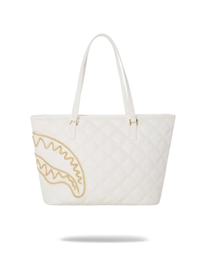 RIVIERA LE BLANC GOLD CHAIN Shark Tragetasche