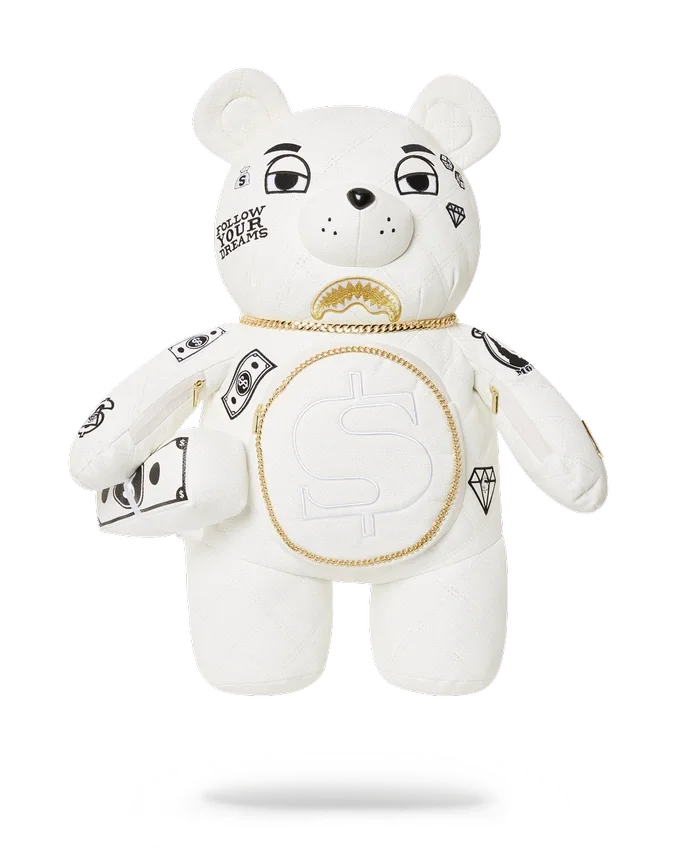 RIVIERA LE BLANC GOLDKETTE MONEYBEAR TEDDYBEAR RUCKSACK