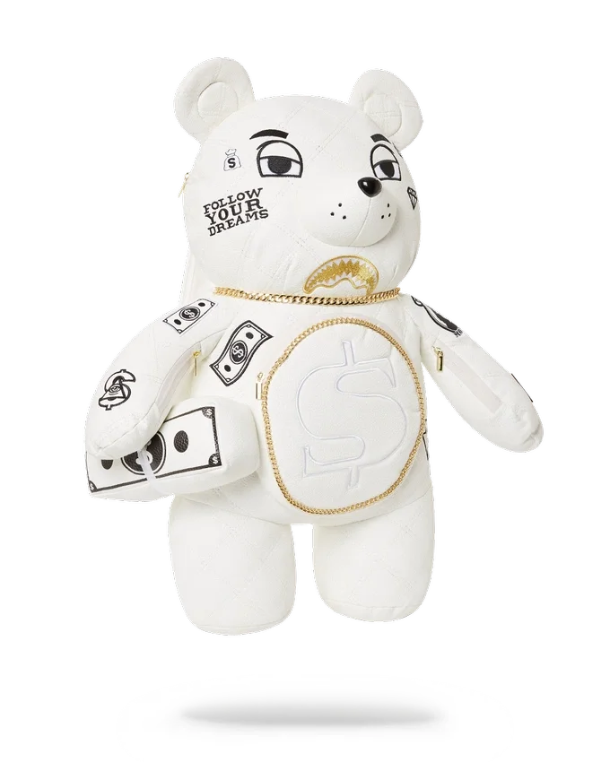 RIVIERA LE BLANC GOLDKETTE MONEYBEAR TEDDYBEAR RUCKSACK