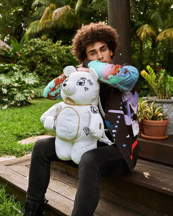 RIVIERA LE BLANC GOLDKETTE MONEYBEAR TEDDYBEAR RUCKSACK