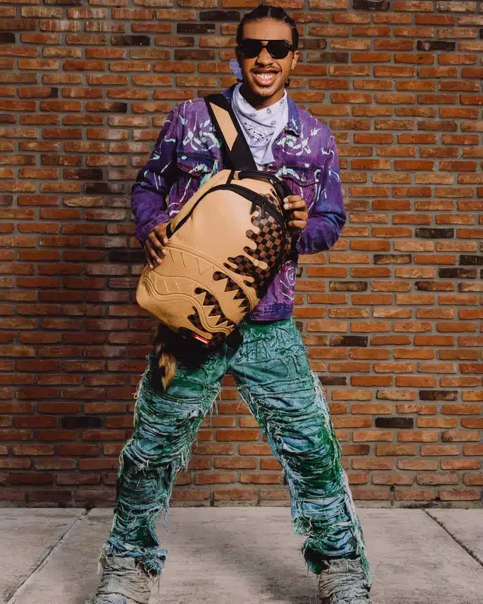 RUCKSACK MIT DESIGNER-DRIP-EFFEKT