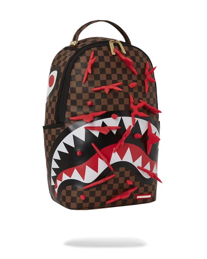 RUCKSACK MIT ECHTEN 3D-NINJA-STERNE-MOTIV (DLXV)
