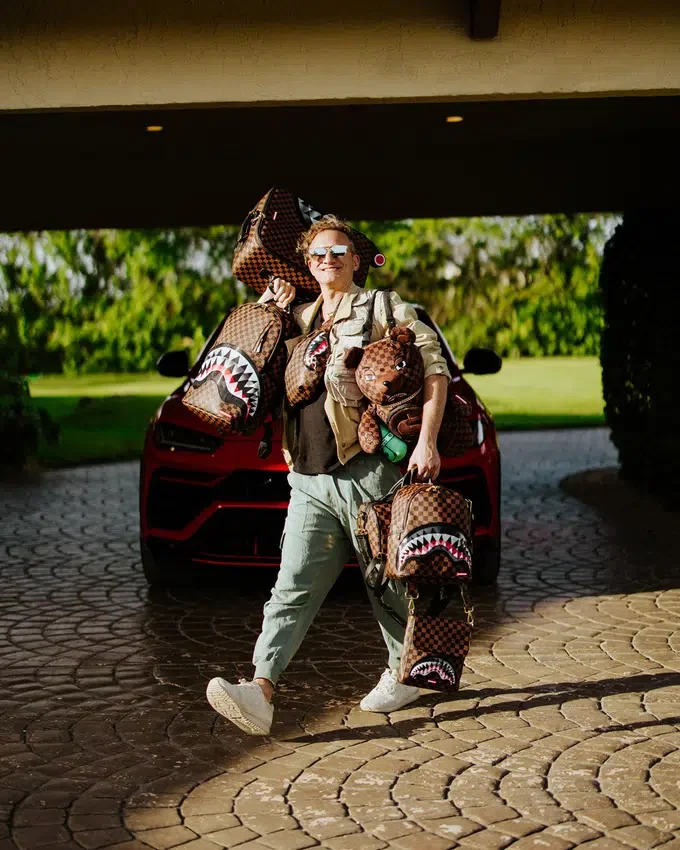 Rucksack mit Moneybear-Teddybär und Lentikular-Effekt