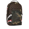 RUCKSACK „SHARKS IN PARIS“ MIT GOLDENER REISSVERSCHLUSSTASCHE AUF DER AUSSENSEITE (DLXV)