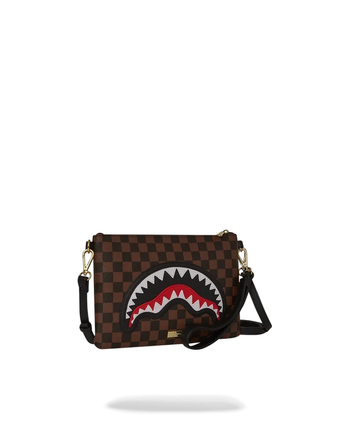 SAWTOOTH SHARKS IN PARIS CROSSOVER-CLUTCH