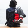 SHARK BITE SHARKS IN PARIS GRAUER RUCKSACK (DLXV)
