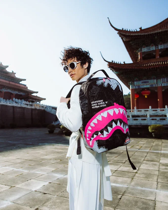 SHARK CENTRAL ACRYL-ART DLX-BAUMWOLL-RUCKSACK