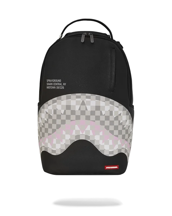 SHARK CENTRAL CREME-SCHWARZ KARIERT RUCKSACK