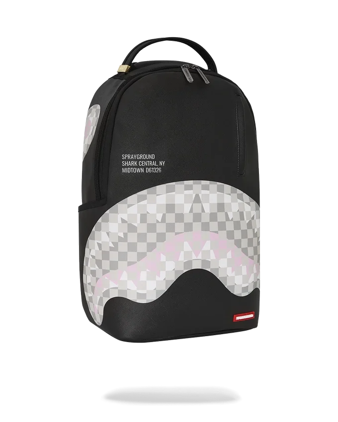 SHARK CENTRAL CREME-SCHWARZ KARIERT RUCKSACK
