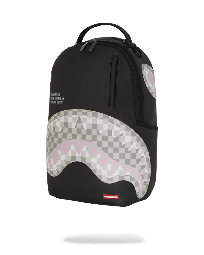 SHARK CENTRAL CREME-SCHWARZ KARIERT RUCKSACK