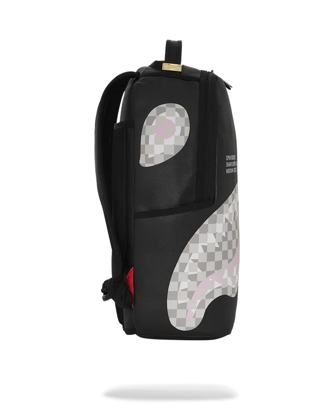 SHARK CENTRAL CREME-SCHWARZ KARIERT RUCKSACK