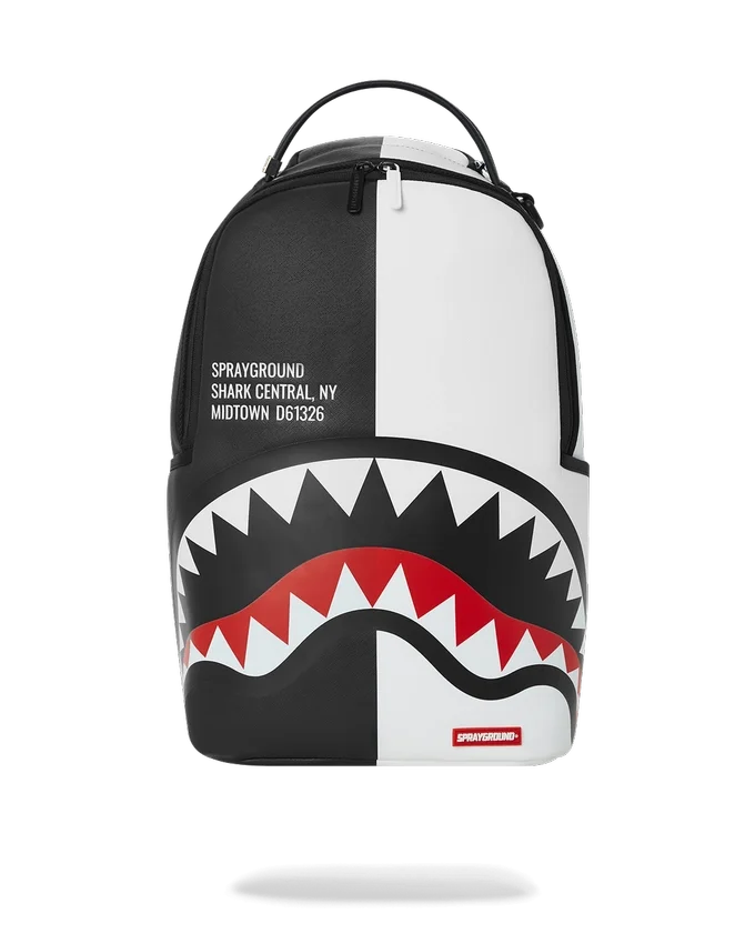 SHARK CENTRAL SPLIT RUCKSACK BLK/WHT (DLXV)