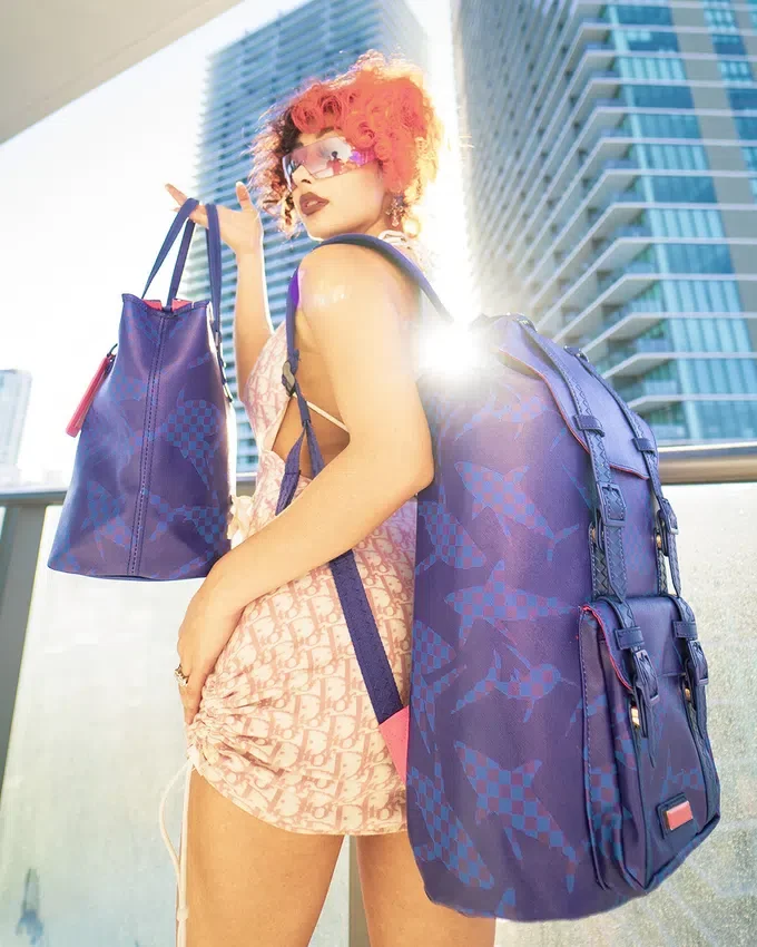 SHARK CHECK (BLAU) HILLS RUCKSACK