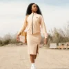SHARK SLIM JACKE (SAND)