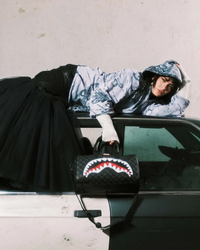 SHARKS IN PARIS HYPER PUFF MINI-DUFFLE