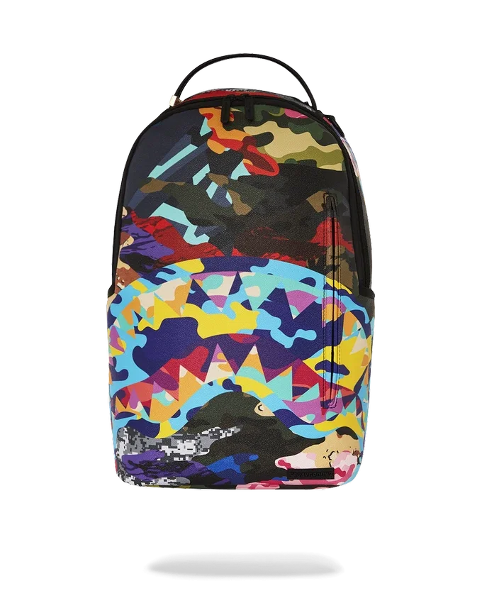 SLICED AND DICED CAMO RUCKSACK