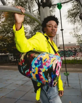 SLICED AND DICED CAMO RUCKSACK