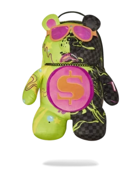 SLIME DIME MONEYBEAR TEDDYBÄR AUF DEM RUCKSACK