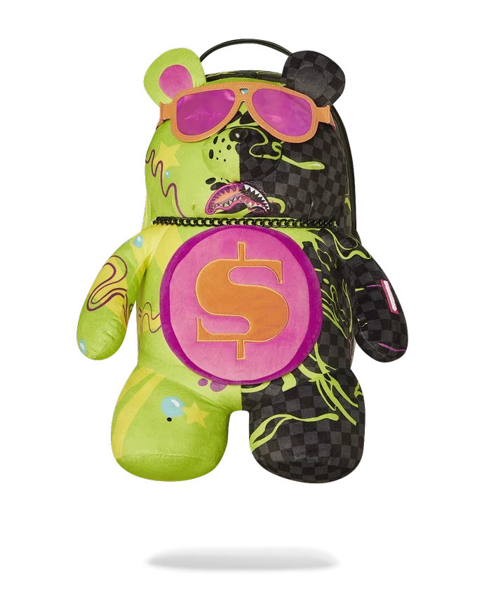 SLIME DIME MONEYBEAR TEDDYBÄR AUF DEM RUCKSACK