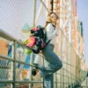 SLIME DIME MONEYBEAR TEDDYBÄR AUF DEM RUCKSACK
